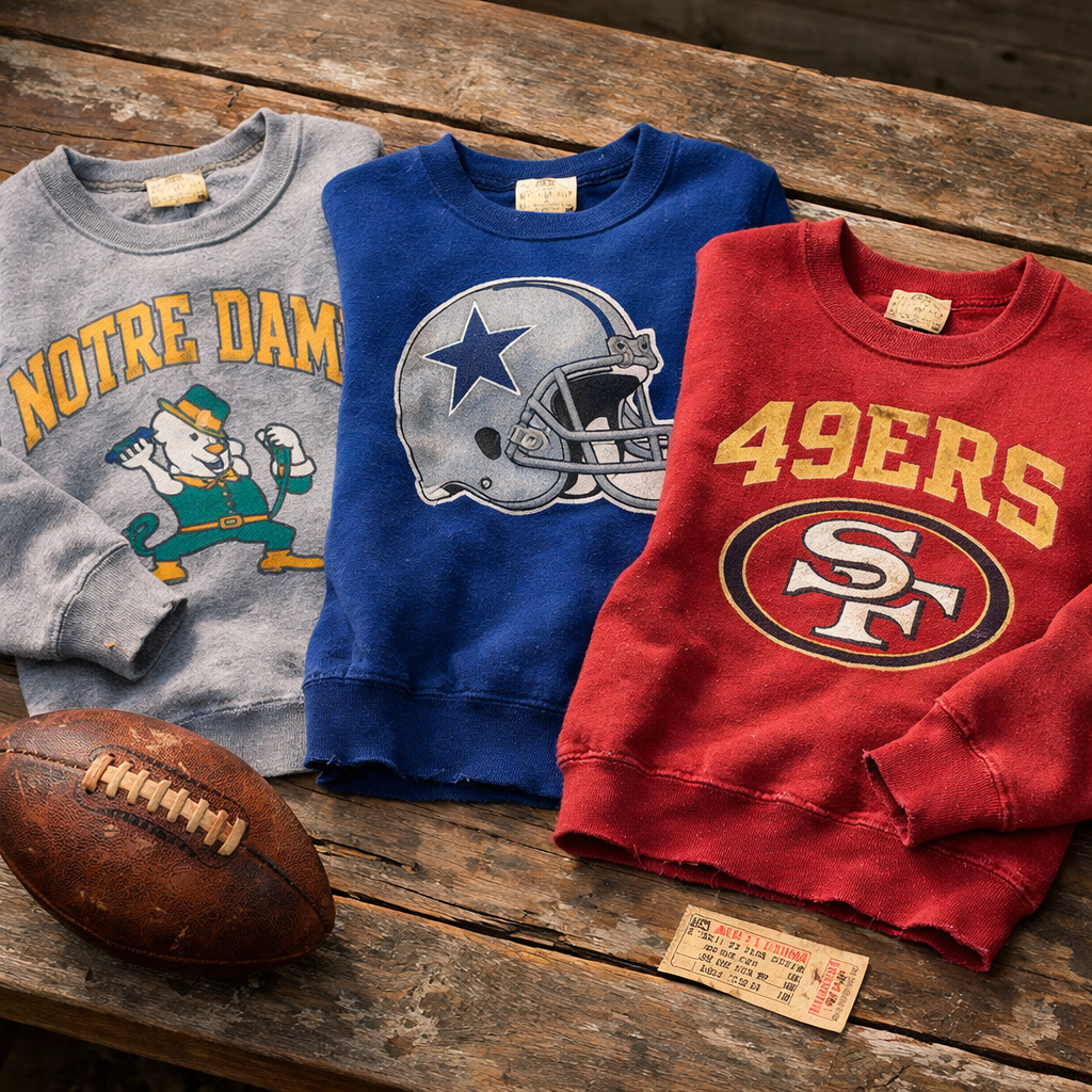 Best Places to Buy Vintage Football Sweatshirts with Old-School Logos