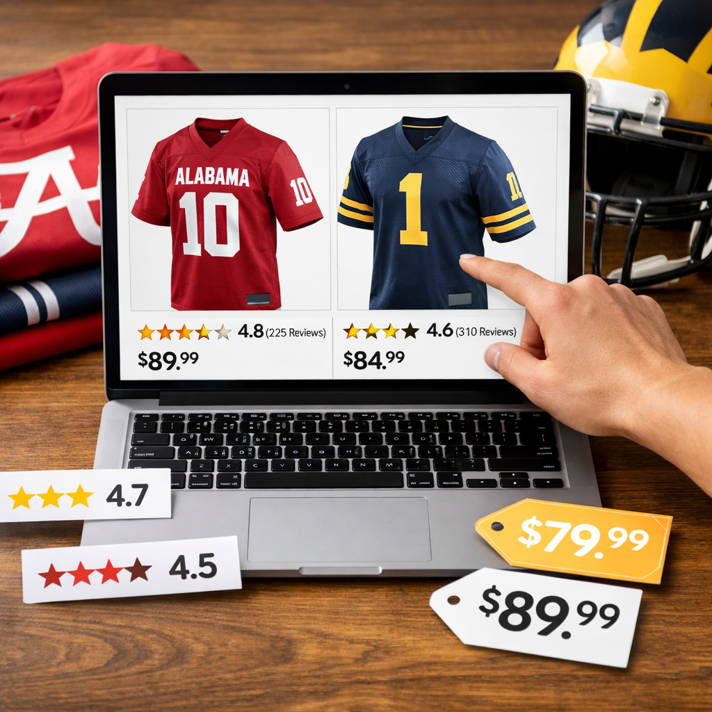 Find the Best Site for College Football Gear, Backed by Reviews