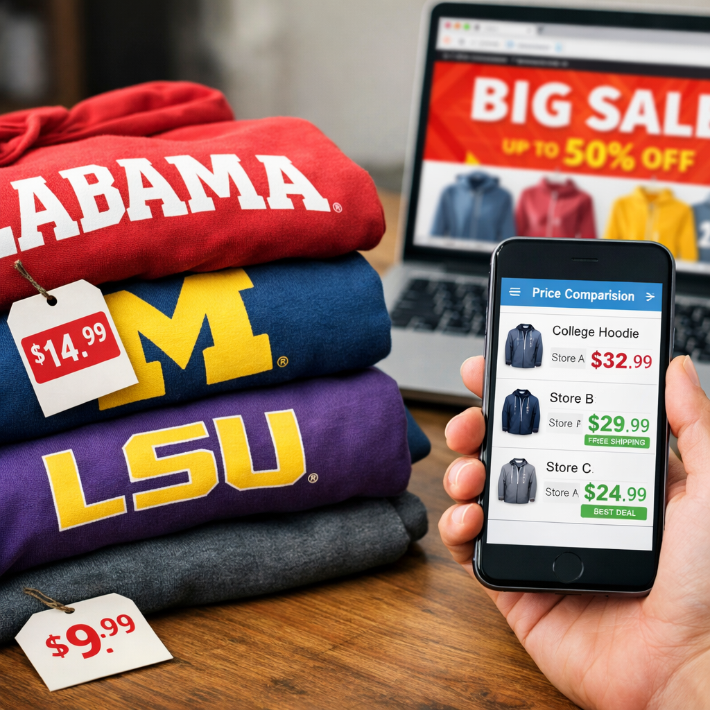 Where to Find the Best Prices on Licensed College Apparel