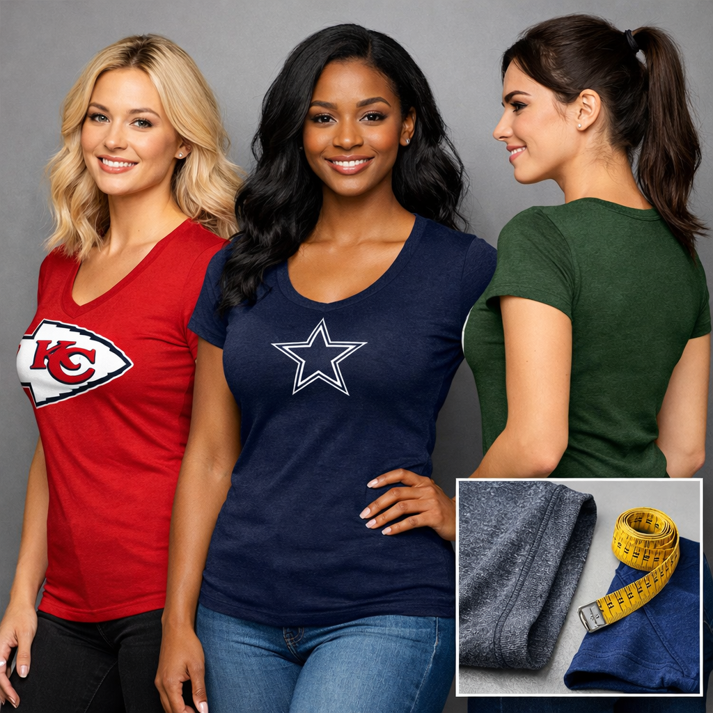 Women's Fitted Football Tees: Top Retailers, Sizing Tips, Fan-Favorite Picks